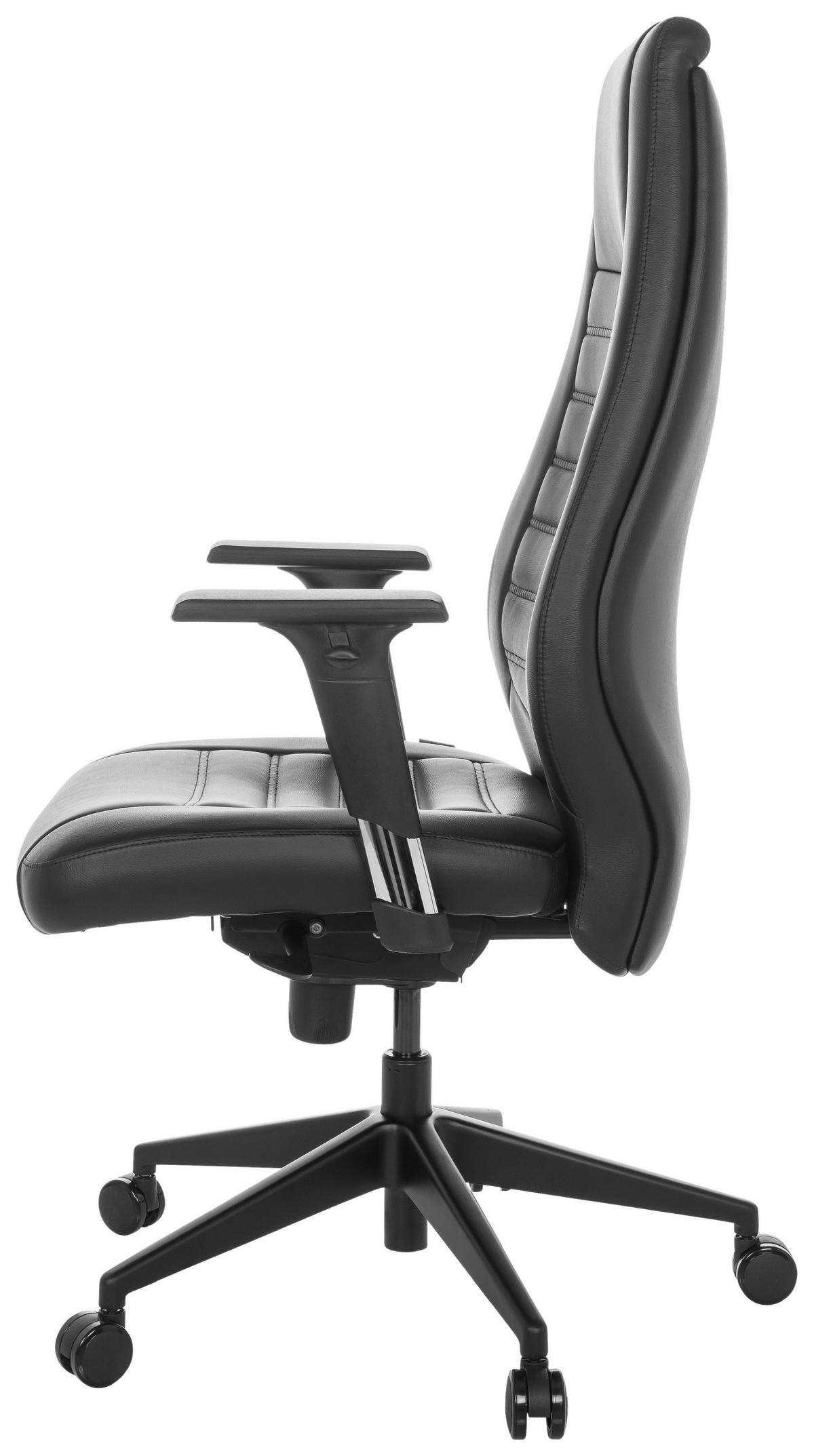 Drehstuhl Vitoro B - Schwarz, Basics, Kunststoff/Textil (67/119-129/76cm) - MID.YOU