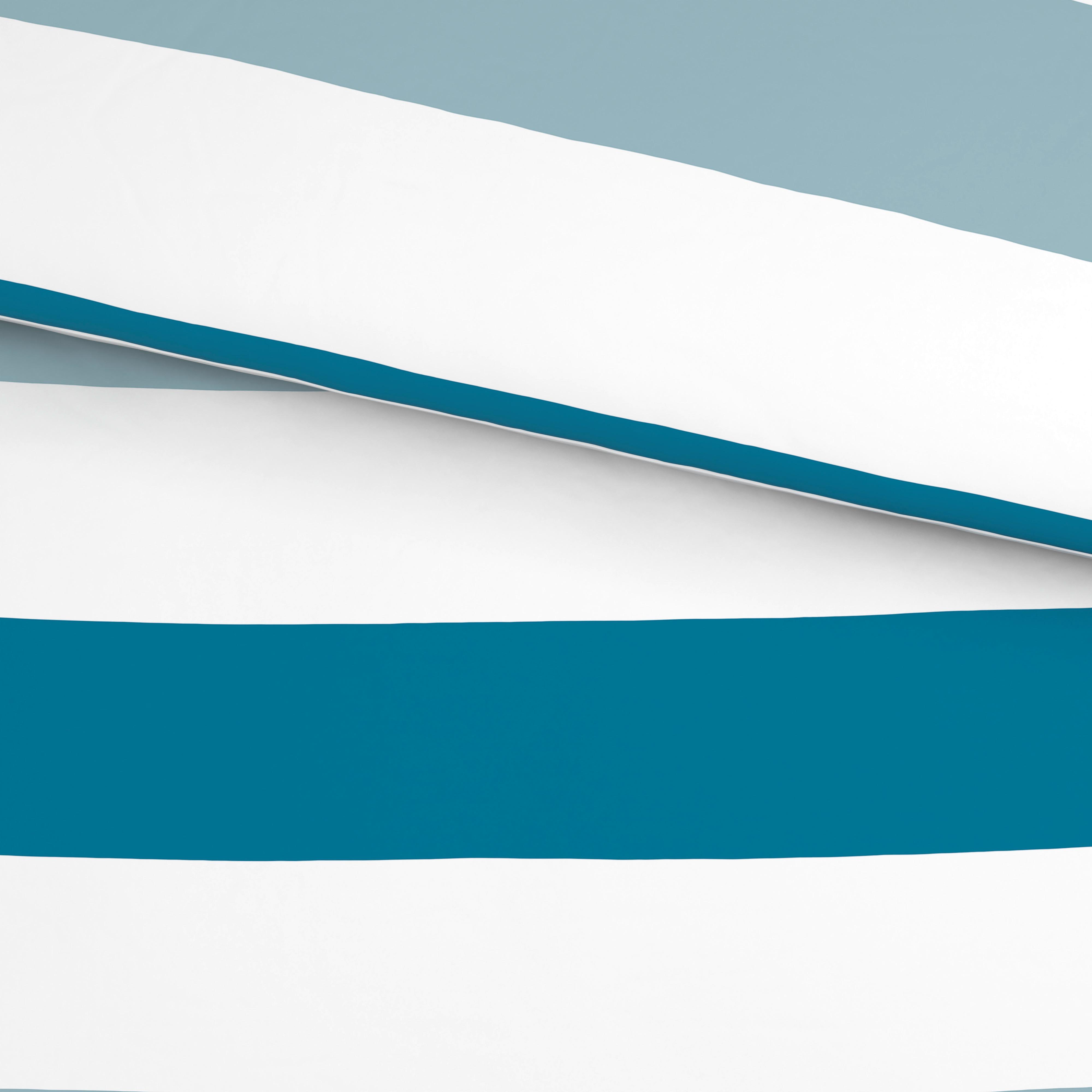 Bettwäsche Irma - Blau/Weiß, MODERN, Textil - Luca Bessoni