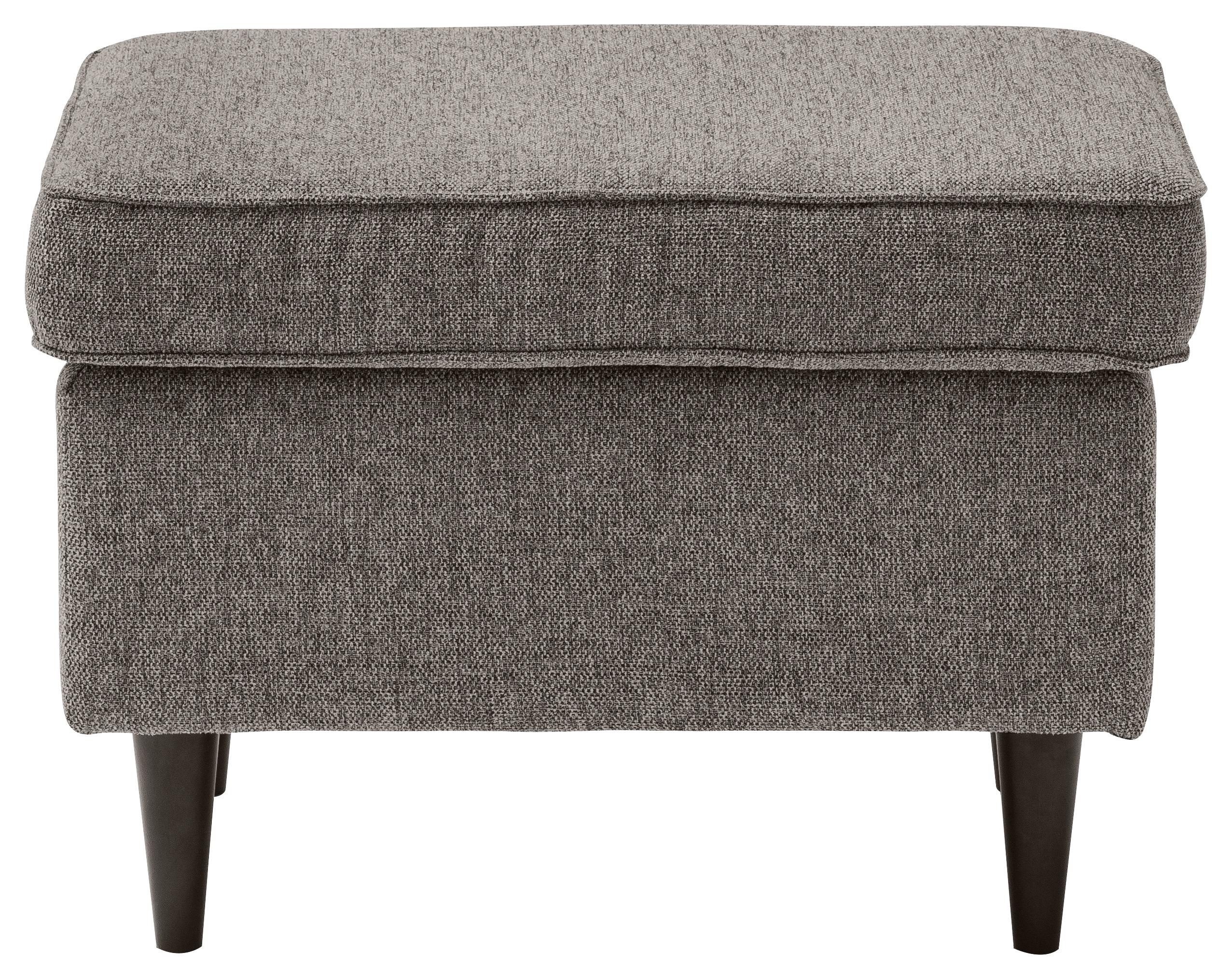 Hocker Oskar - Schwarz/Braun, Basics, Holzwerkstoff/Textil (63/43/42cm) - MID.YOU