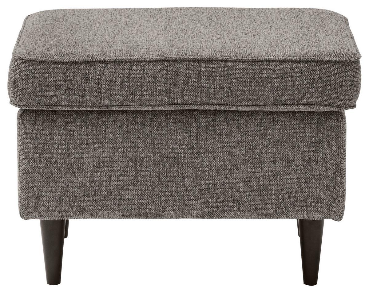 Hocker Oskar - Schwarz/Braun, Basics, Holzwerkstoff/Textil (63/43/42cm) - MID.YOU