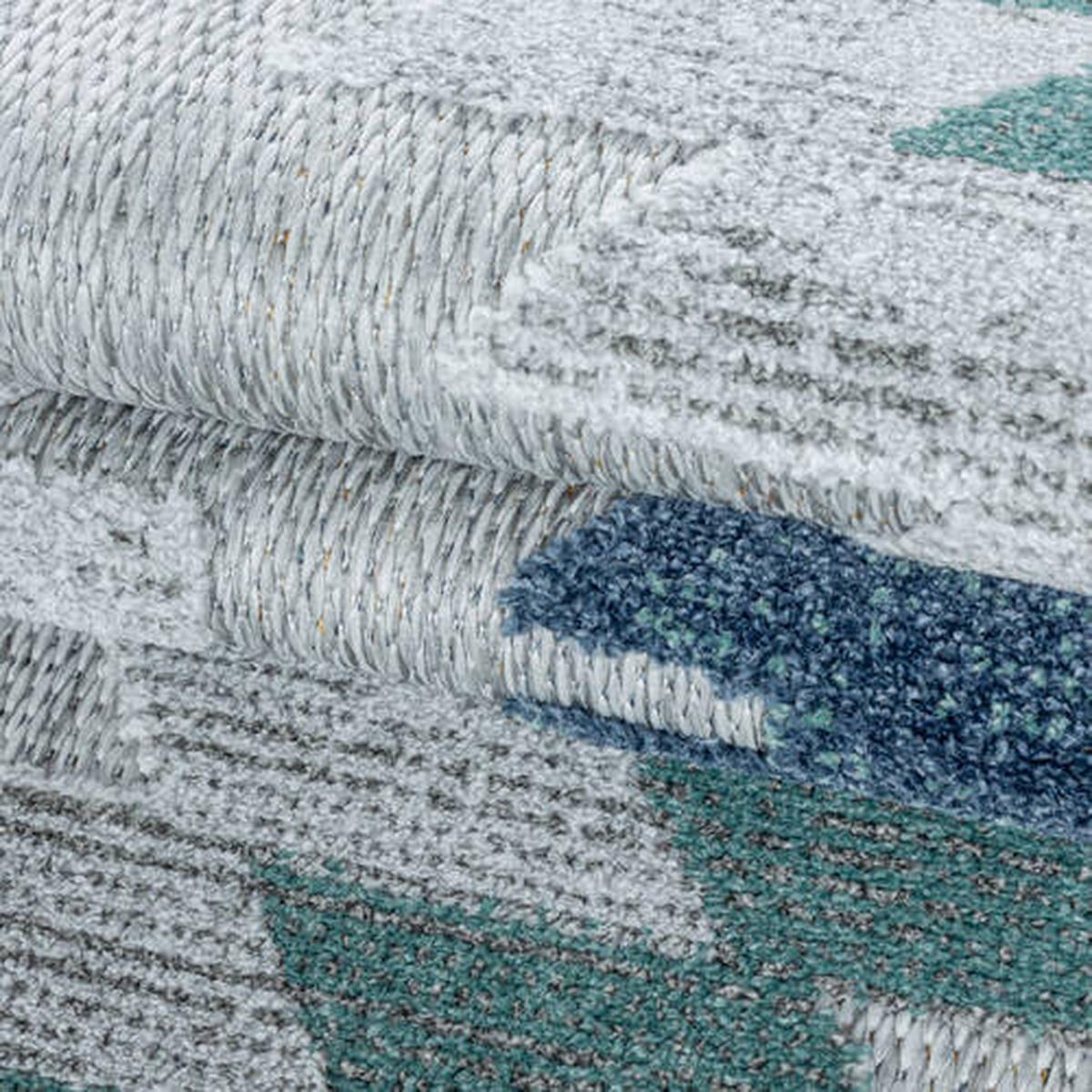 Flachwebteppich Bahama - Blau, Design, Textil (200/290cm) - Novel