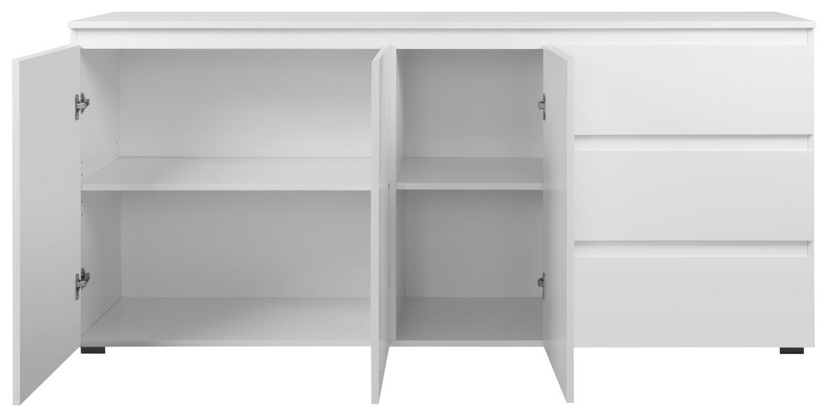 Sideboard 178cm Image 51a, Weiß - Schwarz/Weiß, Design, Holzwerkstoff (178/80/40cm) - MID.YOU