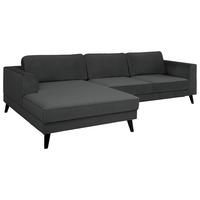 Ecksofa Mit Schlaffunktion Lumber Jack Anthrazit - Wengefarben/Anthrazit, MODERN, Textil (167/277cm) - Trendmanufaktur