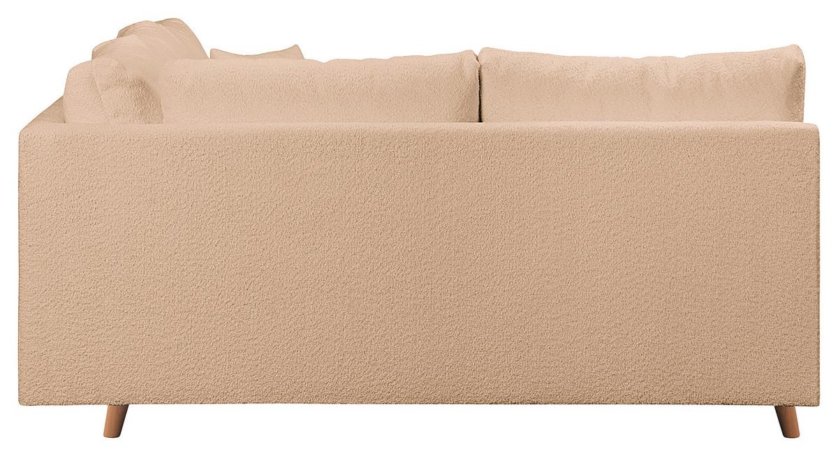 Ecksofa Ariella Beige S: 161x231 cm - Beige/Naturfarben, Design, Textil (161/231cm) - Livetastic