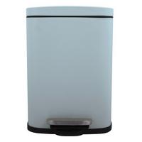 Kosmetikeimer Akira 5l Blau Metall Lxbxh: 21,4x17,6x30 Cm - Schwarz/Hellblau, Basics, Kunststoff/Metall (21,4/17,6/30cm)