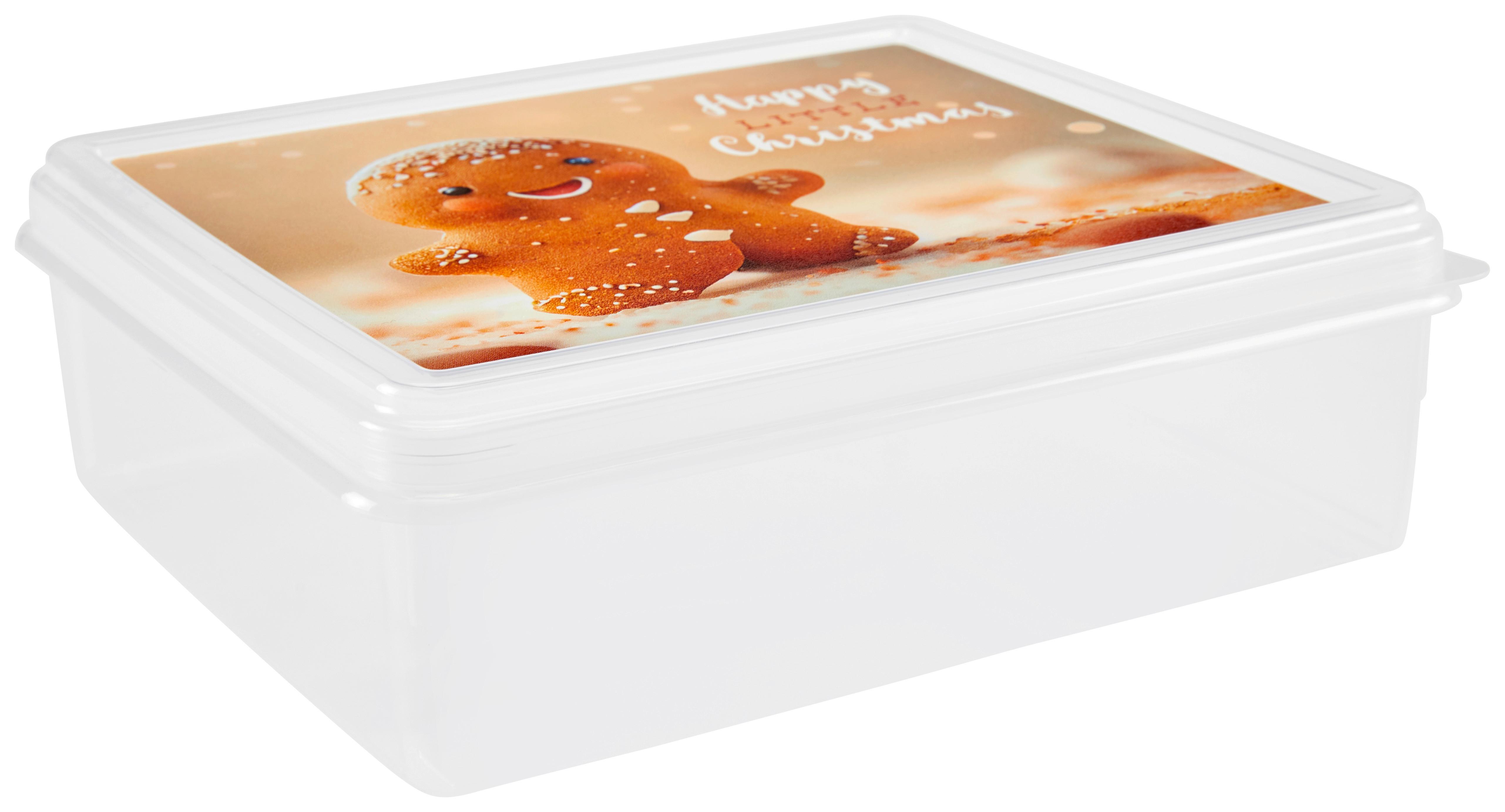 Keksdose Daau ca. 2,5 L - Transparent/Braun, KONVENTIONELL, Kunststoff (20/7,7/23cm)