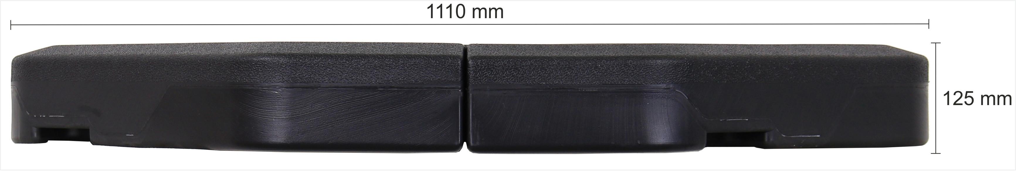 Sonnenschirmständer Anthrazit mit Einlegeplatten - Anthrazit, Basics, Kunststoff (117,5/111cm) - Schneider