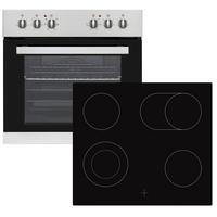 Einbauherd-set Hs 4000 B: 59,5 Cm Elektro-Glaskeramik - Edelstahlfarben, Basics (59,5/59,5/55cm) - Nabo