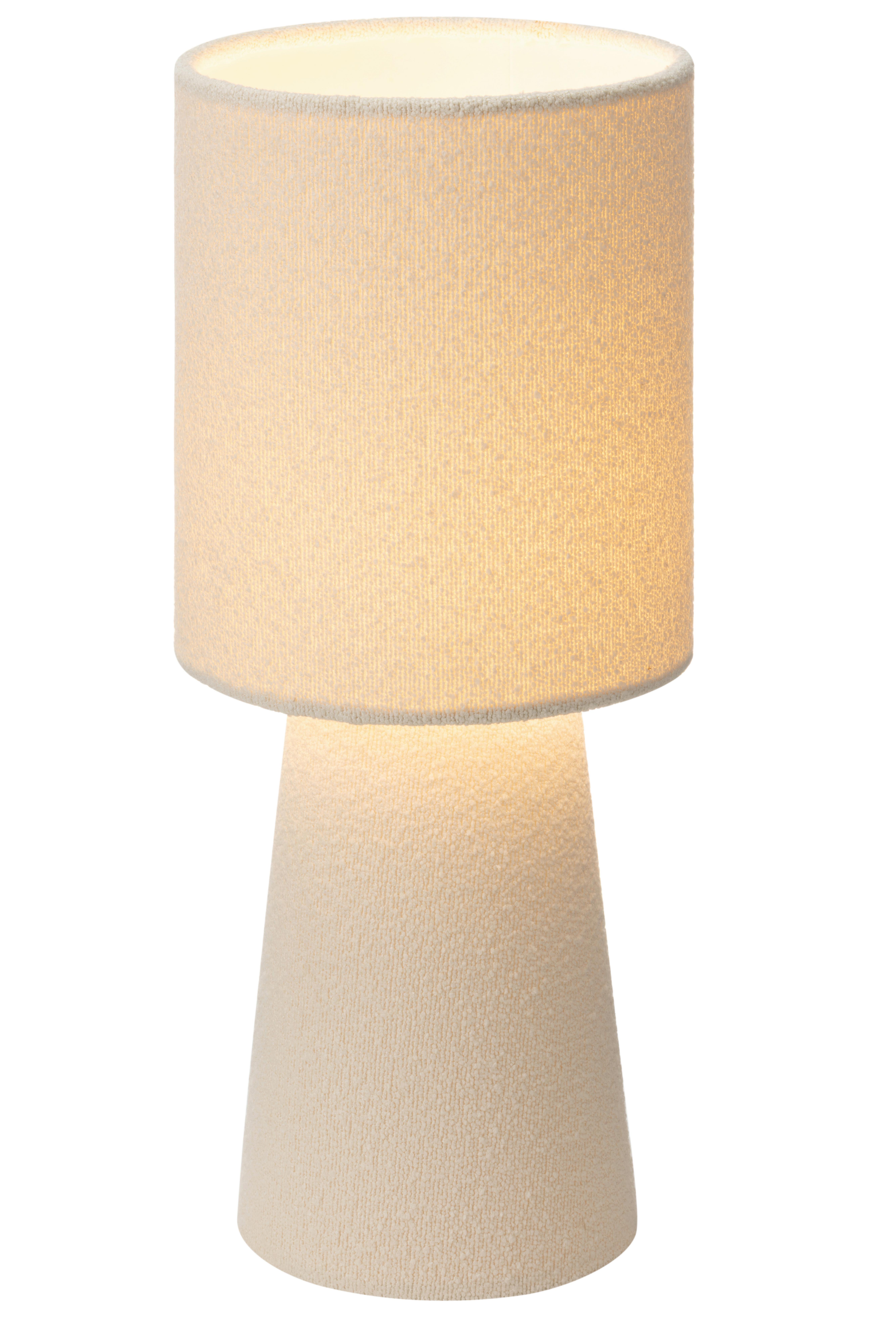 STOLNÍ LAMPA WITE - bílá, Moderní, kov/textil (15/15/38cm) - Mömax