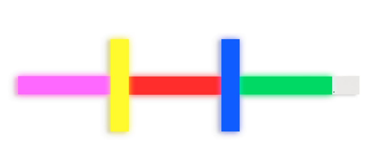 LED-Wandleuchte 41565-5 - Weiß, KONVENTIONELL, Kunststoff/Metall (60/10/3cm) - Globo