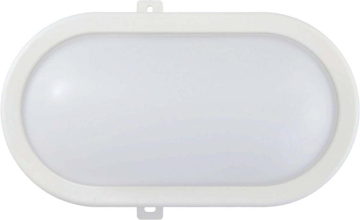 Led-wandleuchte 1-flammig, Für In- Und Outdoor - Weiß, Basics, Kunststoff (21,6/11,8/7,9cm)