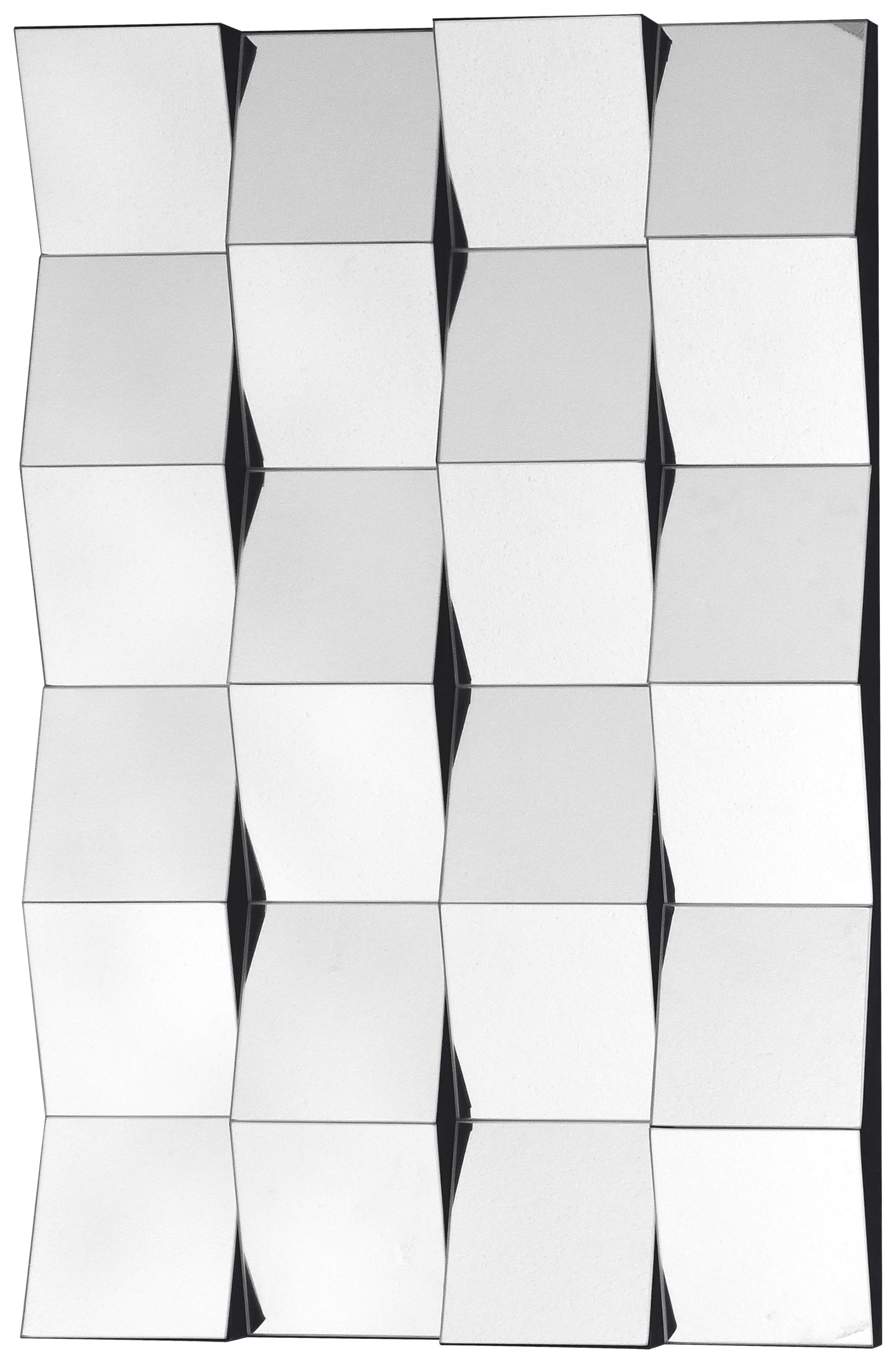 Wandspiegel Poseidon 1310 Silber - Silberfarben, Basics, Glas/Holzwerkstoff (90/60/4,5cm) - Kayoom