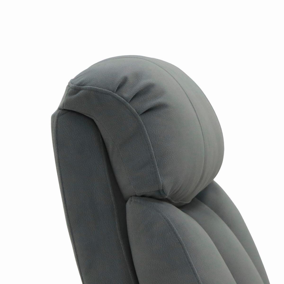 Fernsehsessel Laurel mit Relaxfunktion Dunkelgrau - Dunkelgrau, Basics, Textil/Metall (88/106/90cm) - P & B