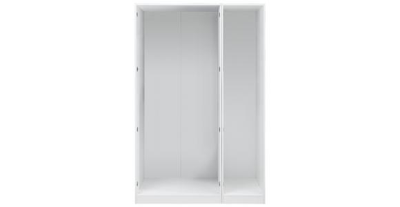 Drehtürenschrank Mit Soft-Close 137cm Unit Weiß - Weiß, MODERN, Holzwerkstoff (136,7/210/58,3cm) - Ondega