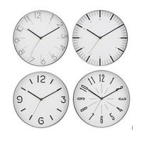 Wanduhr Alexy Versch. Designs, D: 30 Cm - Schwarz/Weiß, Basics, Glas/Kunststoff (30cm) - Ondega