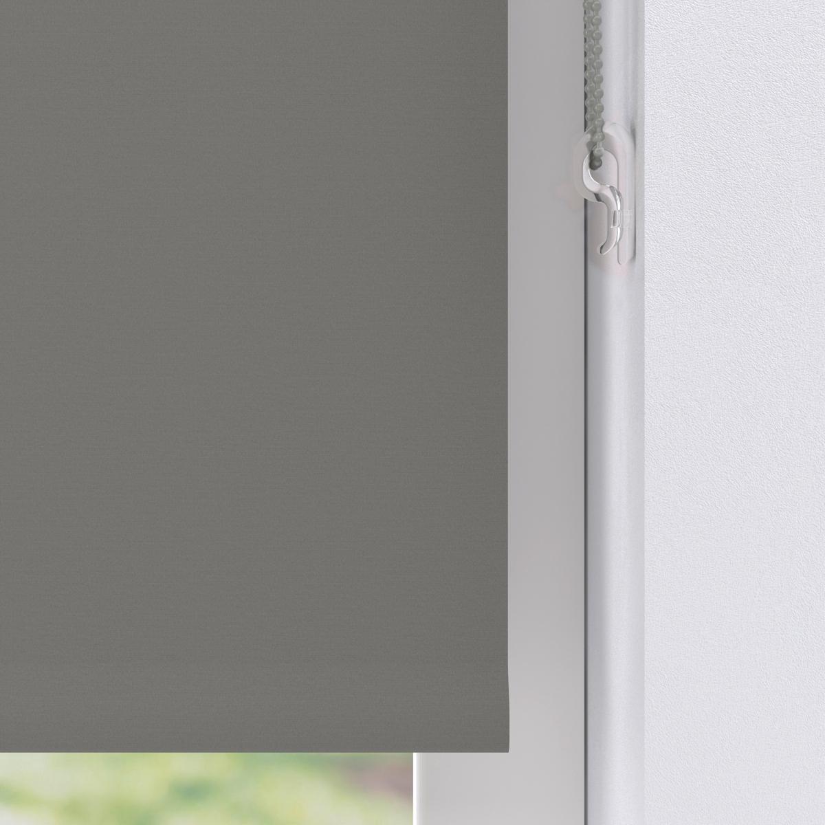 Verdunkelungsrollo 90x220 Cm Mit Kettenzug - Hellgrau/Grau, Basics, Kunststoff (90/220cm)