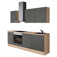 Küchenleerblock Ip1200 - Eichefarben/Graphitfarben, Design, Holzwerkstoff (230cm) - Impuls