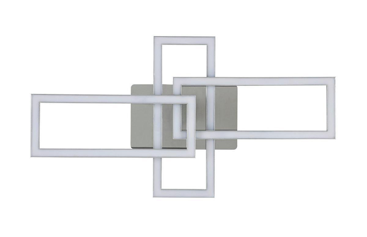 STROPNÉ LED SVIETIDLO OMIE - chrómová/strieborná, Modern, kov/plast (63,5/34/8cm) - Mömax