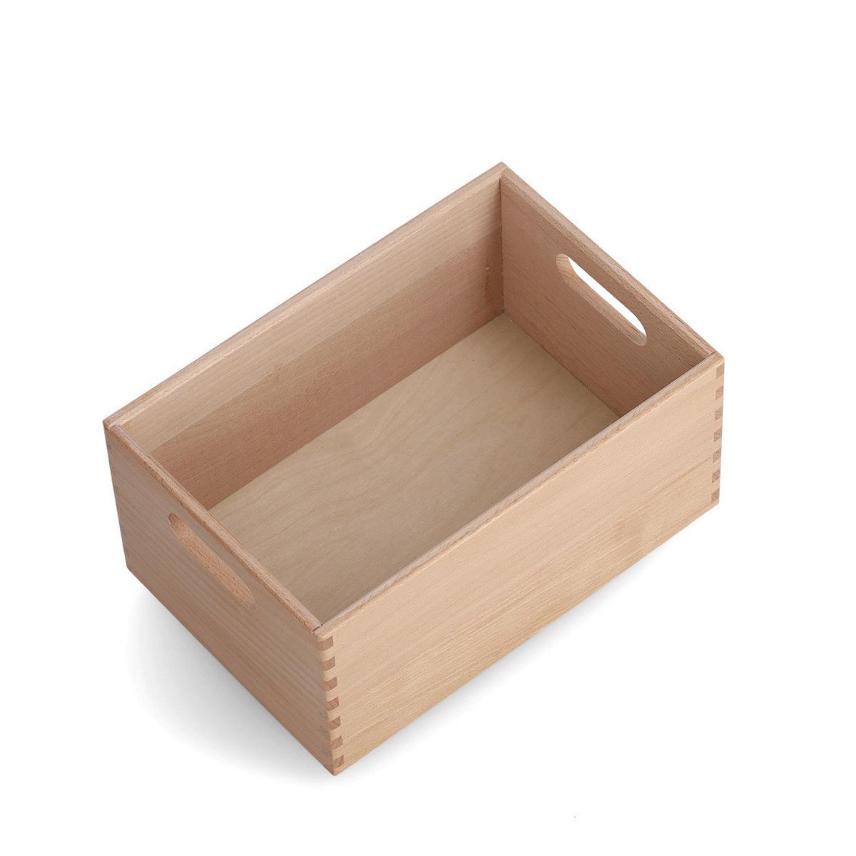 AUFBEWAHRUNGSBOXEN-SET Holz. BxL: ca. 30x20 cm - Naturfarben, Basics, Holz (30/20cm) - Zeller Present