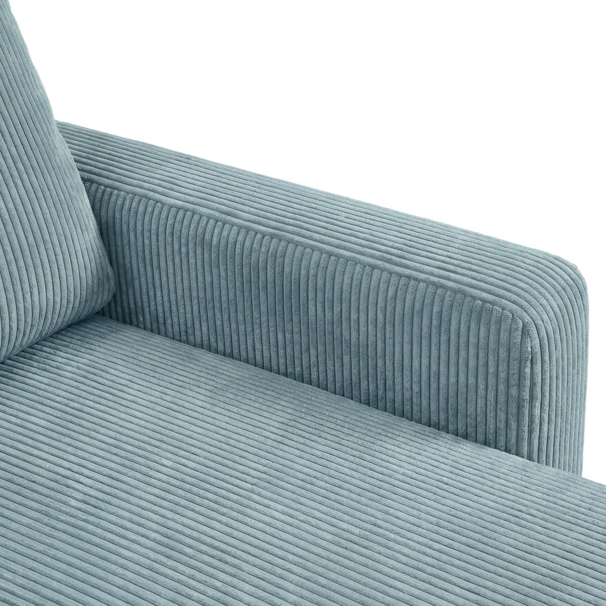 Rohová sedačka DAVE, obojstranná,petrolejový menč. - petrolejová, Modern, textil (227/146cm) - Based
