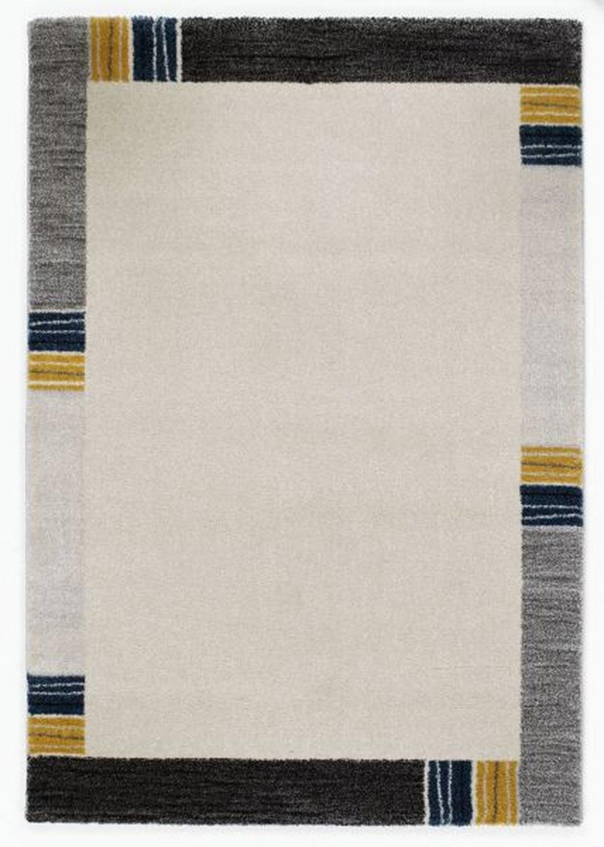 Webteppich Palazzo Lobo Blau/Grau 240x340 cm - Blau/Grau, KONVENTIONELL, Textil (240/340cm) - Novel