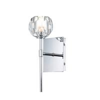 Bad-Wandleuchte Regalia Ip44 1-Flammig aus Glas/Metall - Chromfarben, Design, Glas/Metall (34,6/16,6/12,2cm) - Elstead Lighting