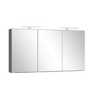 SPIEGELSCHRANK Verona Grau B: 120cm - Wildeiche/Weiß, Trend, Glas/Holzwerkstoff (120/64/20cm) - Held