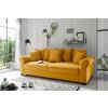 2-sitzer-sofa Mit Schlaffunktion Maureen B:247cm - Gelb/Schwarz, KONVENTIONELL, Textil (247/95/125cm) - MID.YOU