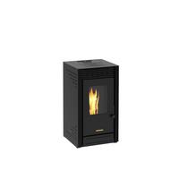 Pelletofen Maui Schwarz 6 kW, WI-FI-FÄHIG - Schwarz, Basics, Metall (46/84/53cm)