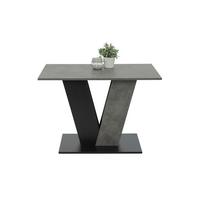 ESSTISCH JUDITH T - Dunkelgrau/Schwarz, MODERN, Holzwerkstoff (110/76/68cm) - P & B