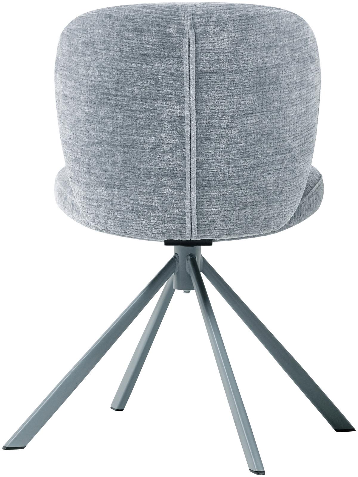 STUHL-SET Femke Blau B: 58cm - Blau, MODERN, Textil/Metall (58/80/65cm) - Livetastic