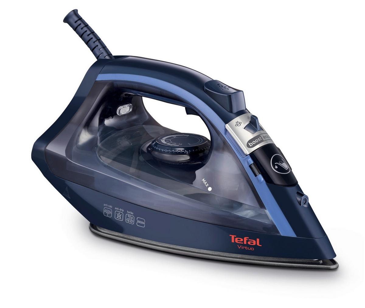 Dampfbügeleisen Fv1713 - Blau/Schwarz, Basics, Kunststoff/Metall (13/16/29cm) - Tefal