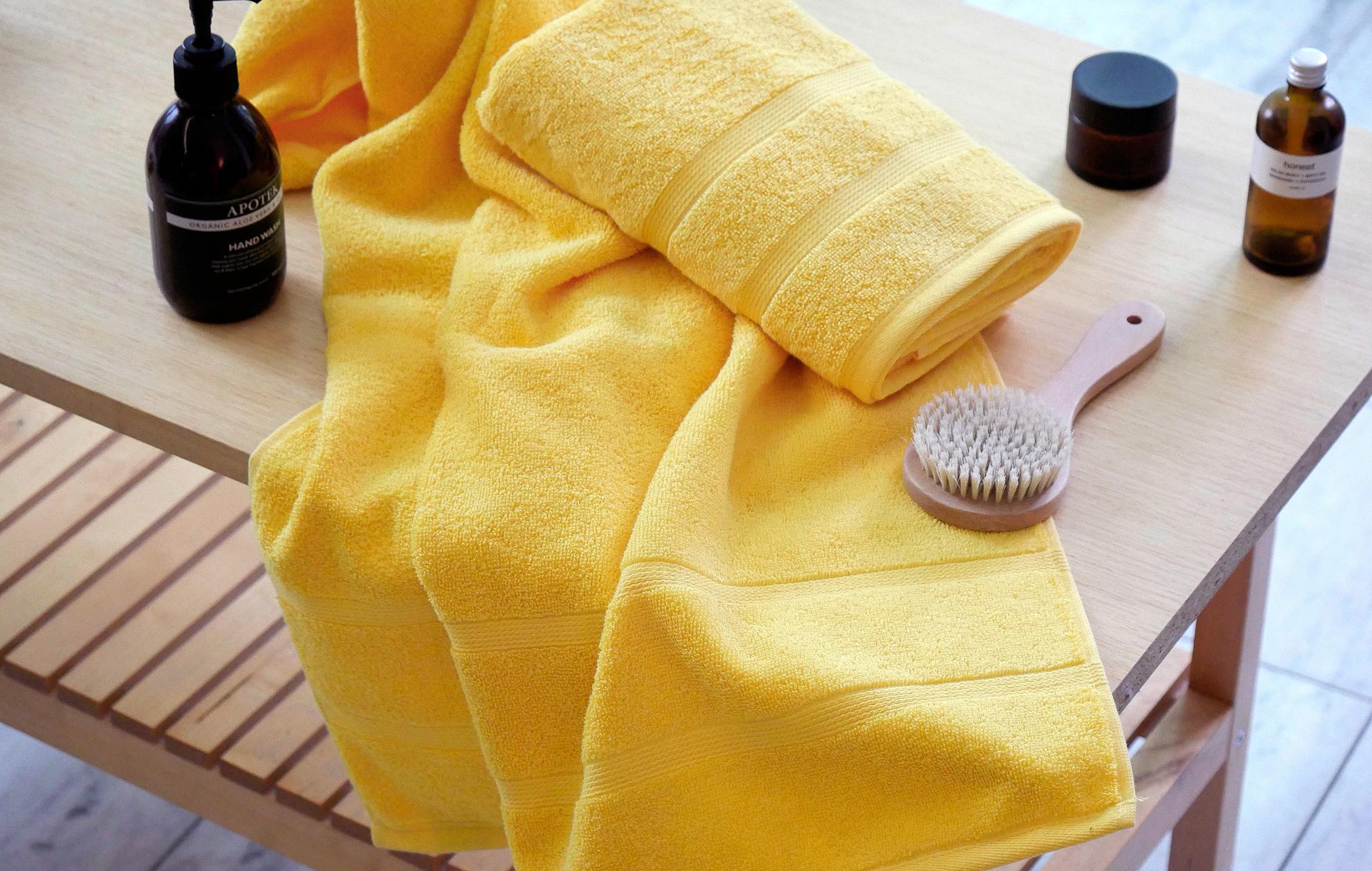 Kéztörlő Katharina - sárga, Lifestyle, textil (50/100cm) - Framsohn