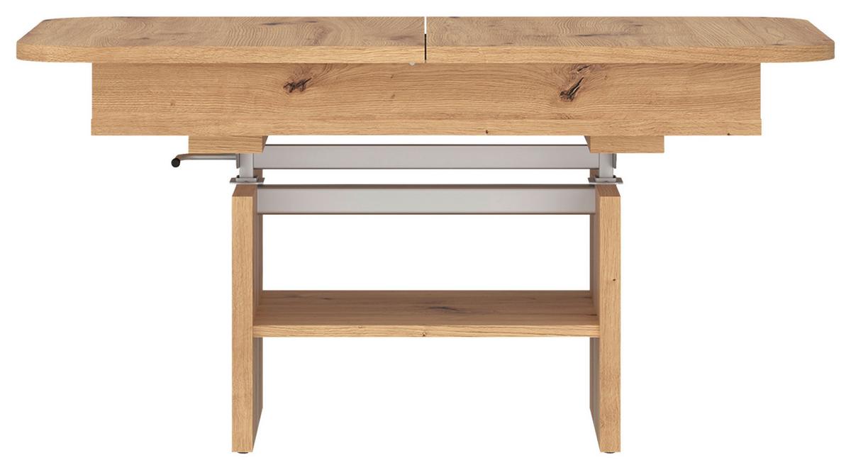 Couchtisch Cortado Eiche Artisan, B: 110-150cm - Eiche Artisan, MODERN, Holzwerkstoff (110-150/56-72/65cm) - Modern Living