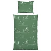 Bettwäsche Lappland - Grün, MODERN, Textil - Luca Bessoni