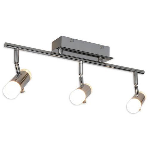 Strahler Garda 3-Flammig L: 46 cm - Chromfarben/Klar, Basics, Kunststoff/Metall (8,5/17cm) - Näve