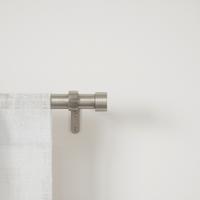Vorhangstangenset Cappa Nickelfarben L: 168-305 cm - Nickelfarben, KONVENTIONELL, Kunststoff/Metall (168-305cm) - Umbra