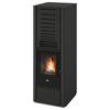 Pelletofen Karen Schwarz Metall 8 Kw - Schwarz, Basics, Metall (44/51,4/125,8cm)