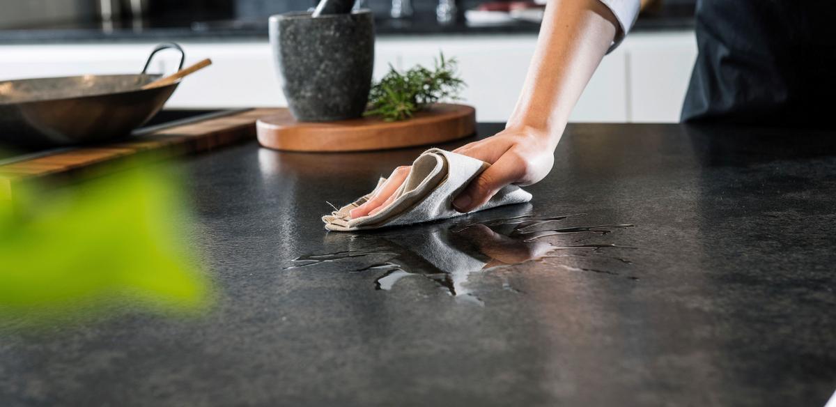 Naturstein Leather Look Naturstein Manhattan Grey - Dunkelgrau/Schwarz, MODERN, Stein - Strasser