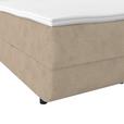 Polsterbett mit Bettkasten 180x200 cm London Beige - Beige/Schwarz, MODERN, Holzwerkstoff/Textil (180/200cm) - Luca Bessoni