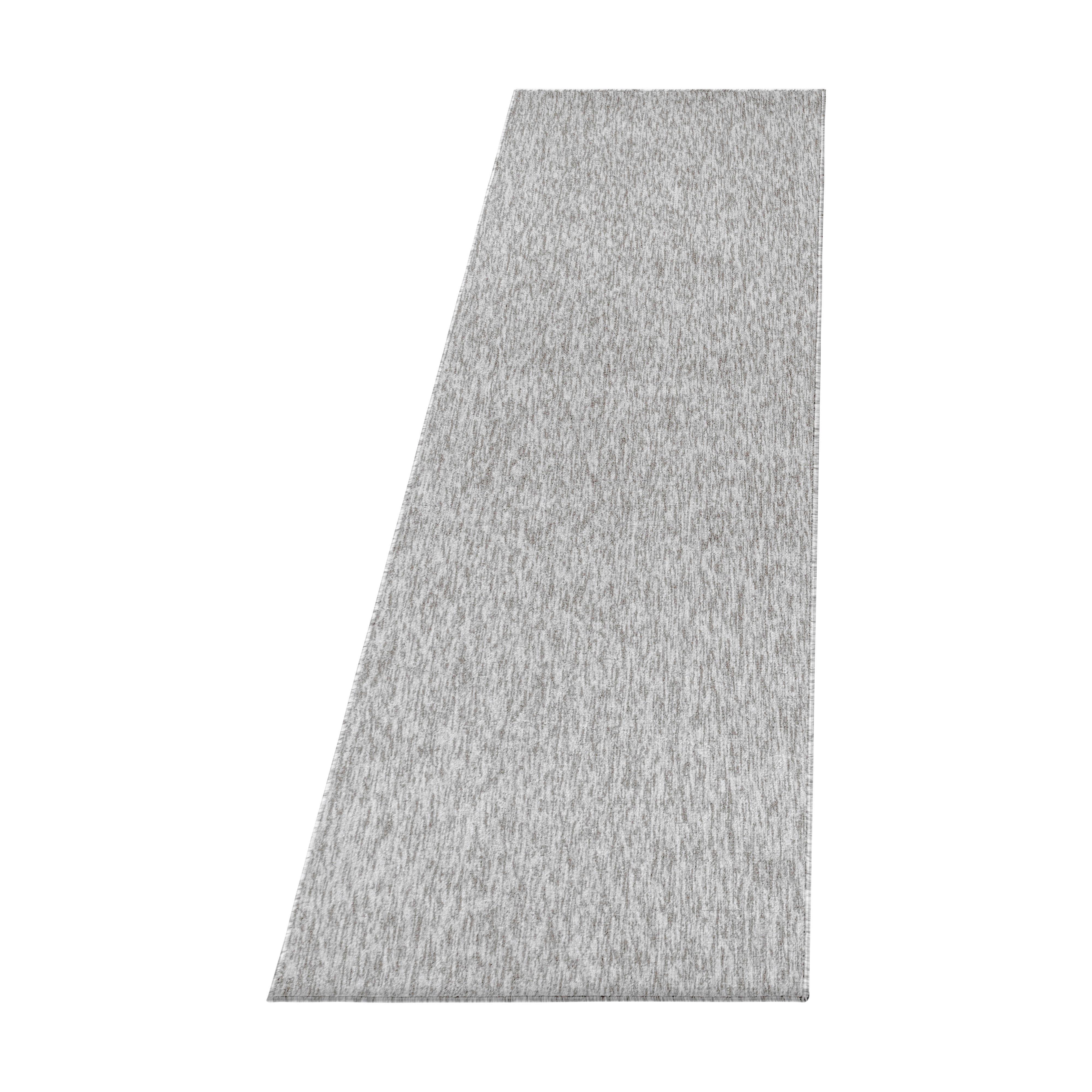 Teppich Läufer Hellgrau Nizza 250x80 cm - Hellgrau, KONVENTIONELL, Textil (80/250cm)