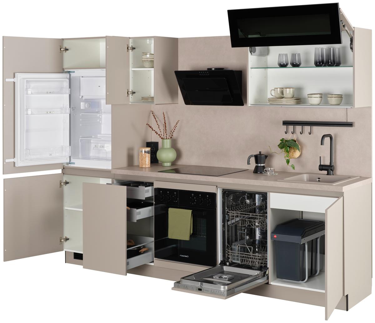 Küchenblock Win - Creme, MODERN, Holzwerkstoff (270cm) - Express-Kuechen