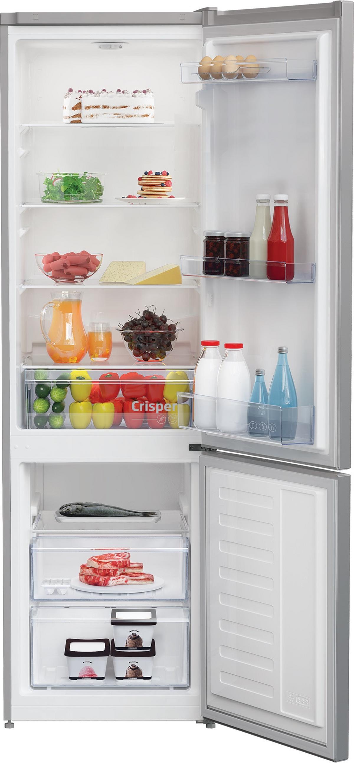 Kühl-Gefrier-Kombi RCSA300K40S N, Nutzinhalt gesamt ca. 291 L - Silberfarben, Basics (54/181,3/57,4cm) - Beko