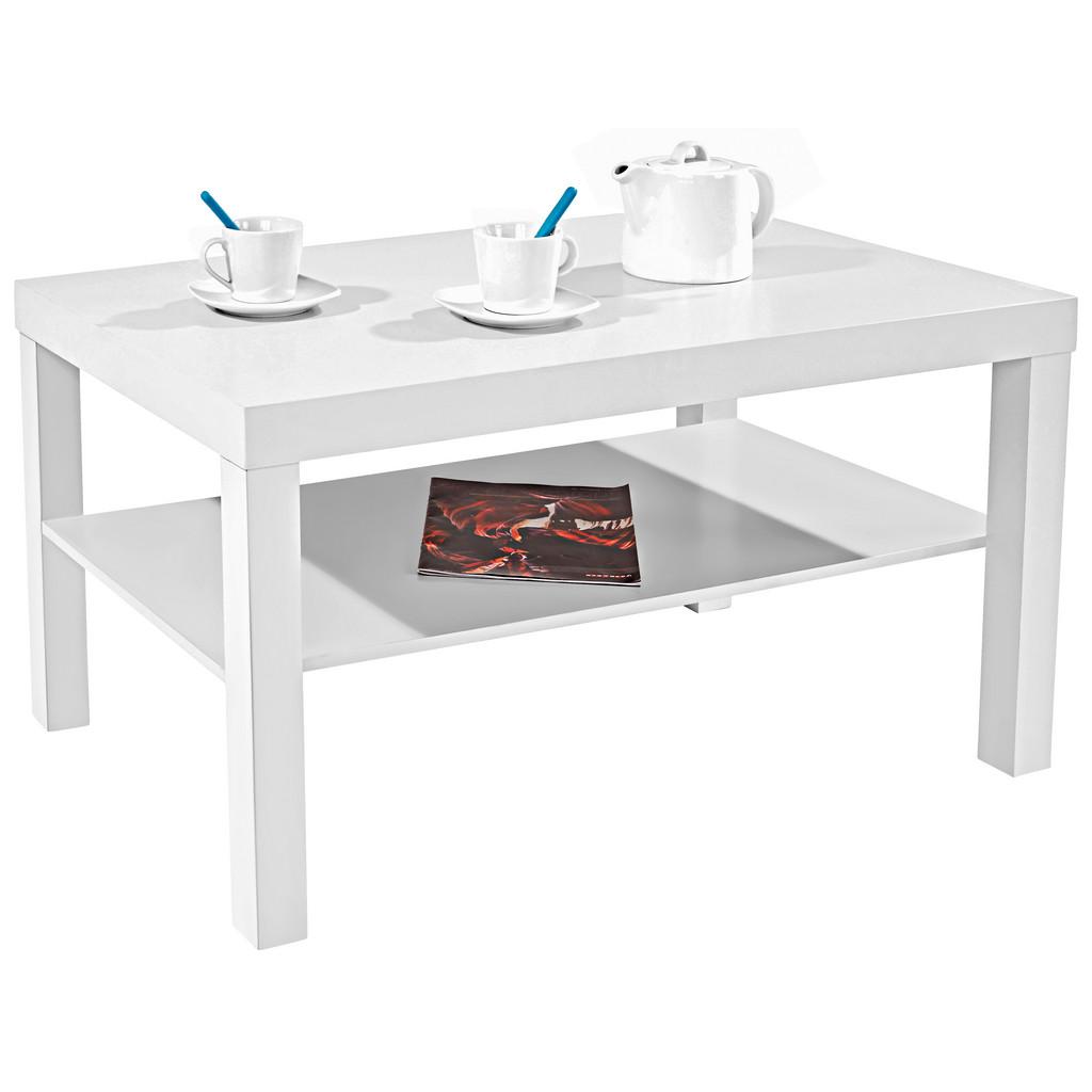 Couchtisch mit Ablagefach Light, Weiß