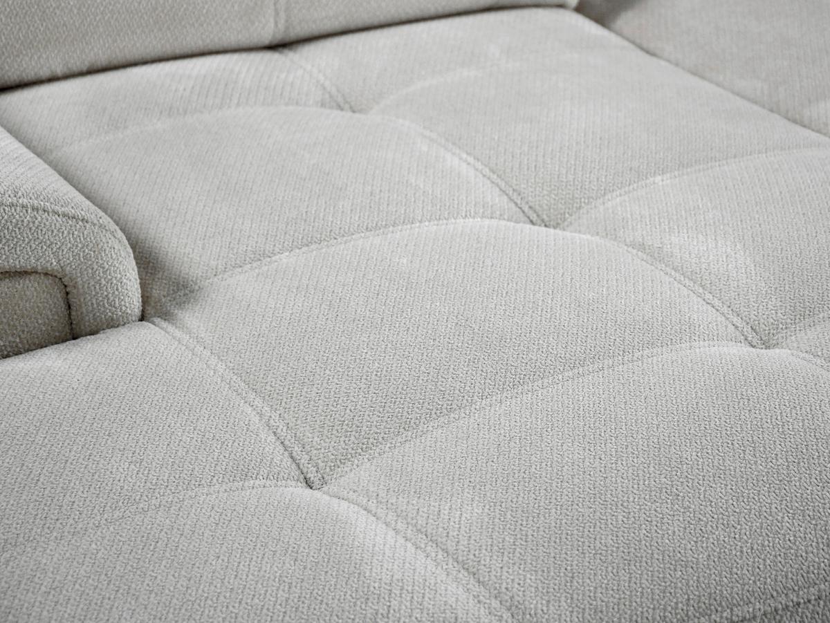 Sarokkanapé Prada - ezüst/szürkésbarna, Modern, textil (230/358/176cm)