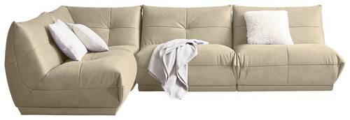 Ecksofa Giselle Creme S: 210x315 Cm - Creme, Trend, Textil (210/315cm) - Livetastic