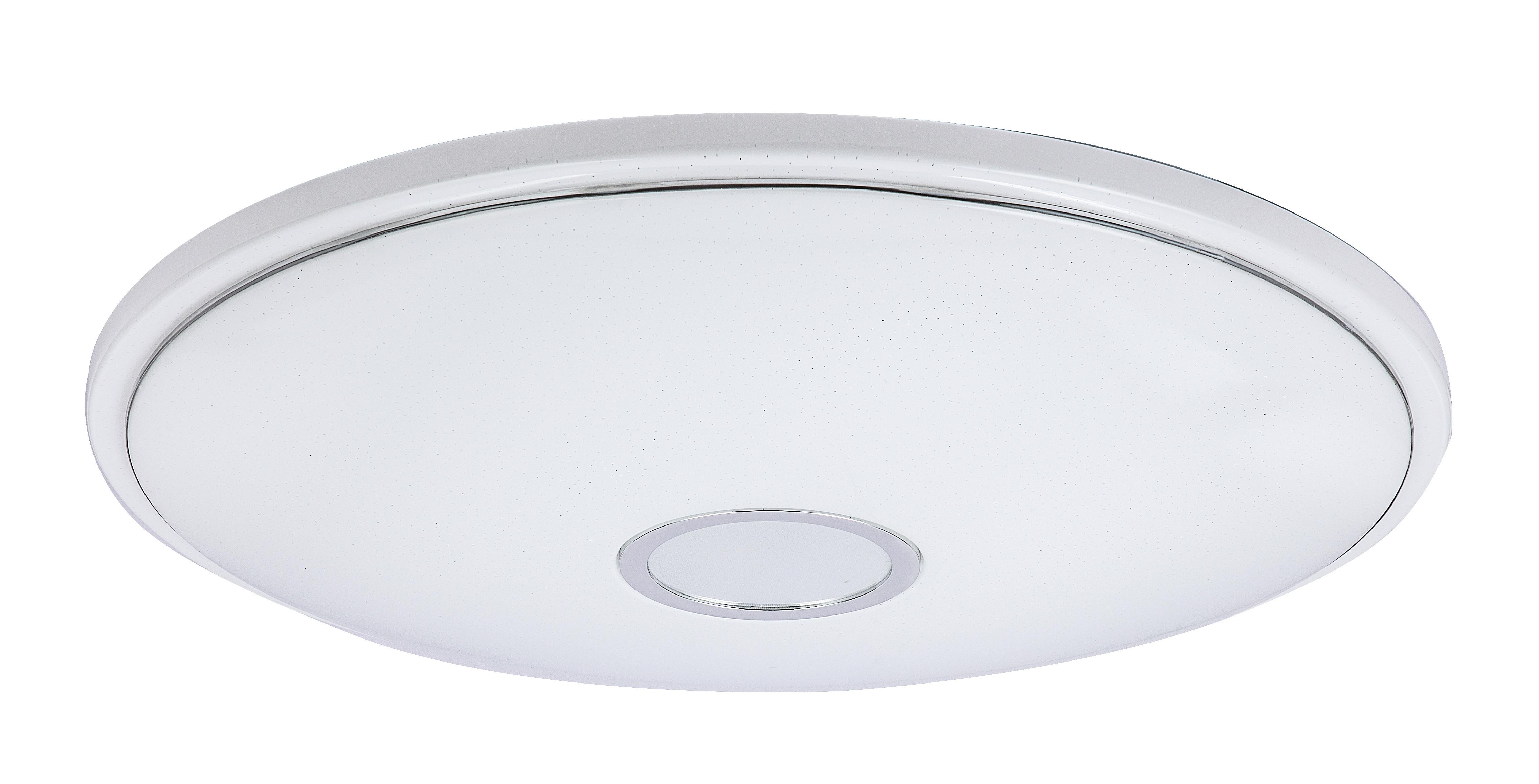 Led-deckenleuchte Opal Weiß D: 68 Cm - Opal/Weiß, Basics, Kunststoff/Metall (68/10cm) - Globo