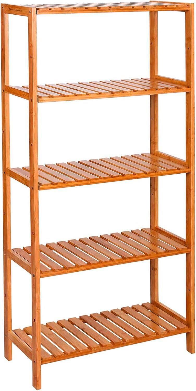Badezimmerregal Naturfarben B: 60 cm - Naturfarben, Basics, Holz (60/130/26cm)