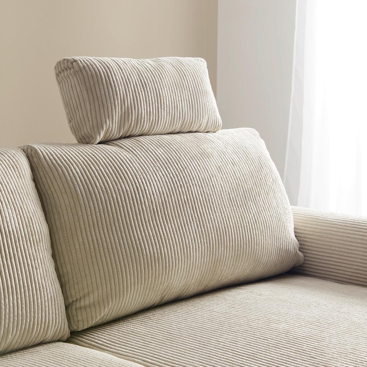 Opierka hlavy LILLE, béžový menčester - béžová, Modern, textil (58/23/10cm) - Mömax