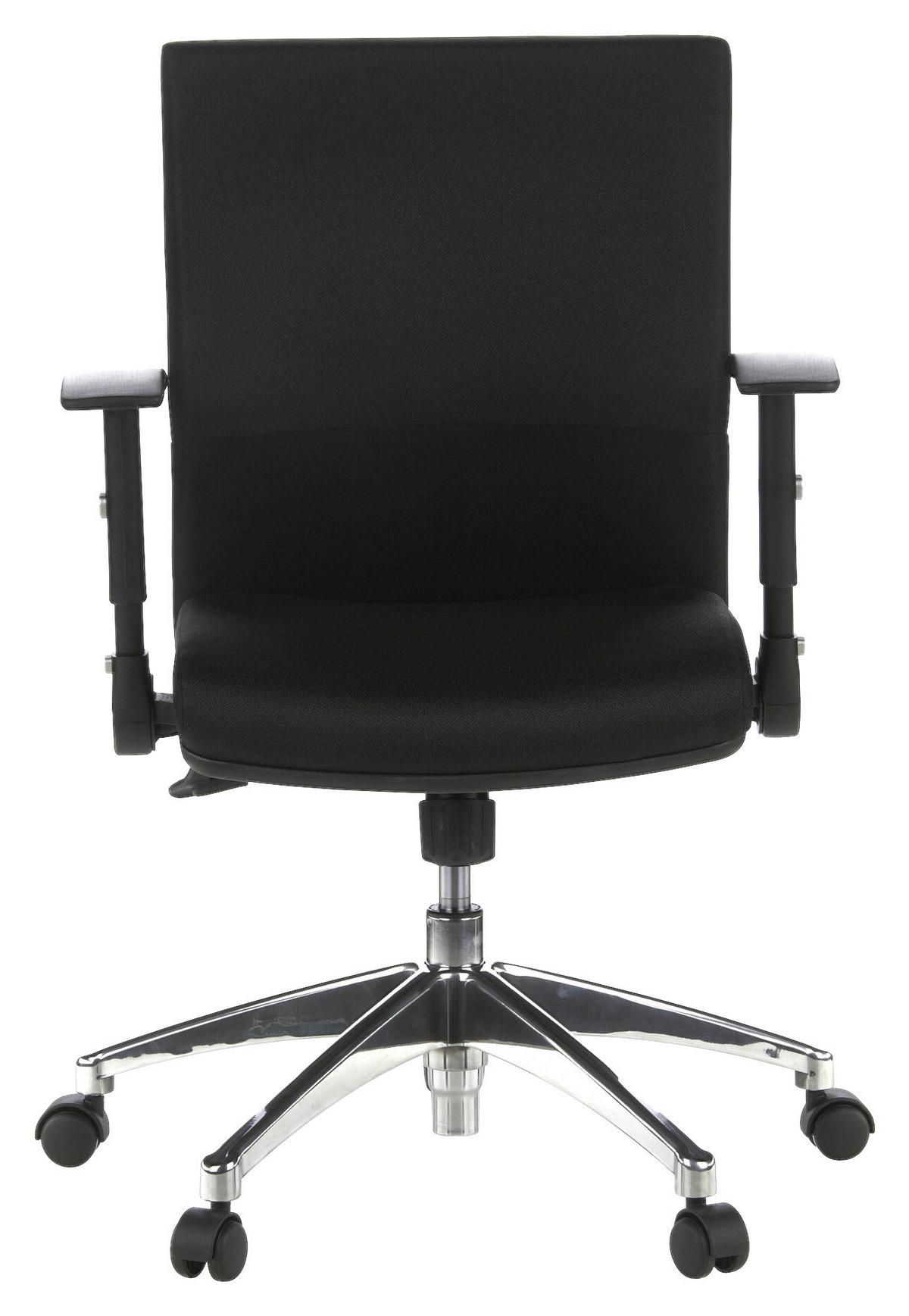 Drehstuhl Laguna Pro Schwarz - Schwarz, MODERN, Kunststoff/Textil (56/103/43cm) - MID.YOU